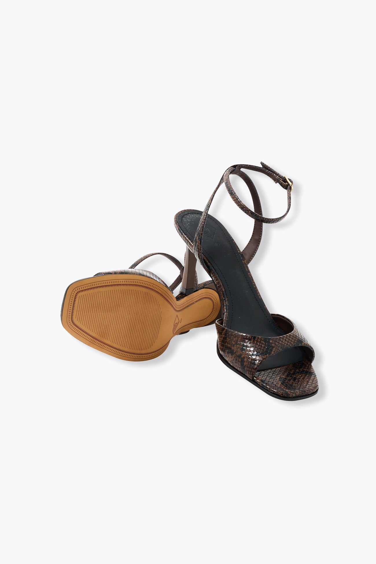 Sandales effet python Femme - Noir – Image 3