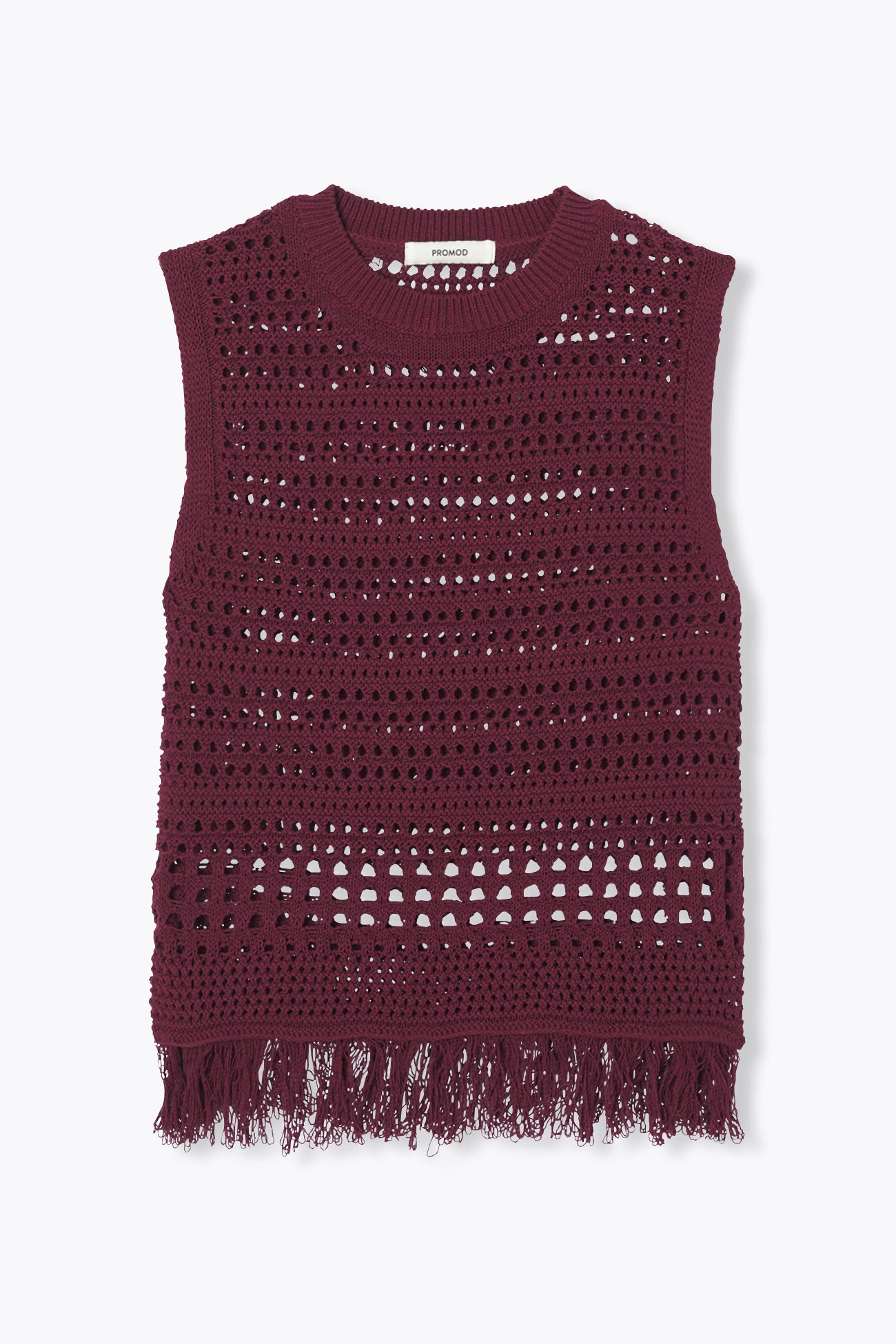 Pull en crochet sans manches - Bordeaux – Image 7