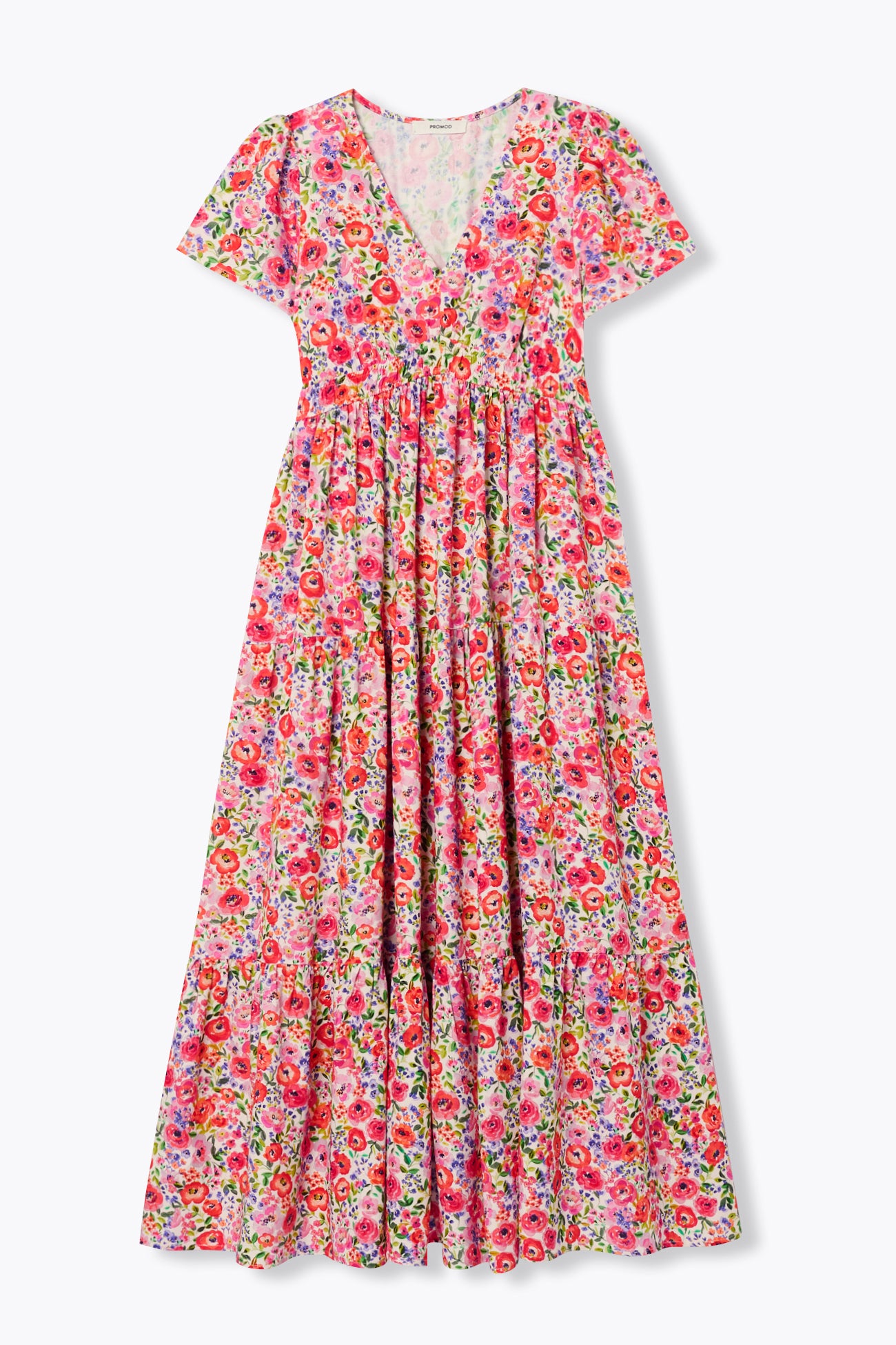 Robe longue à fleurs Femme - Imprimé écru – Image 5