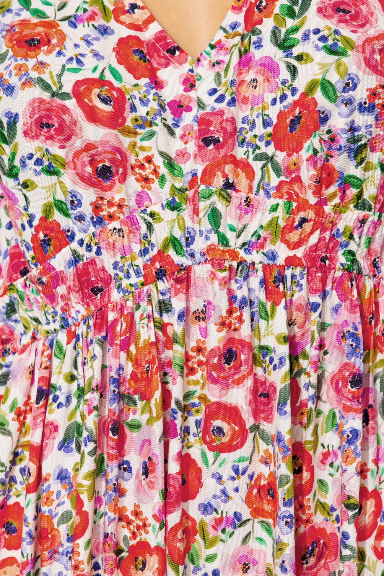 Robe longue à fleurs Femme - Imprimé écru – Image 4