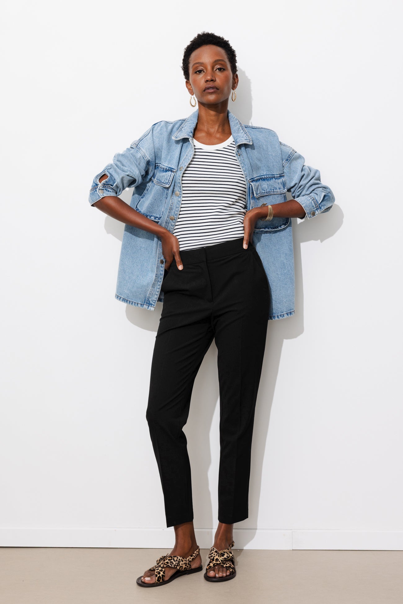 Pantalon cigarette Femme - Noir – Image 2
