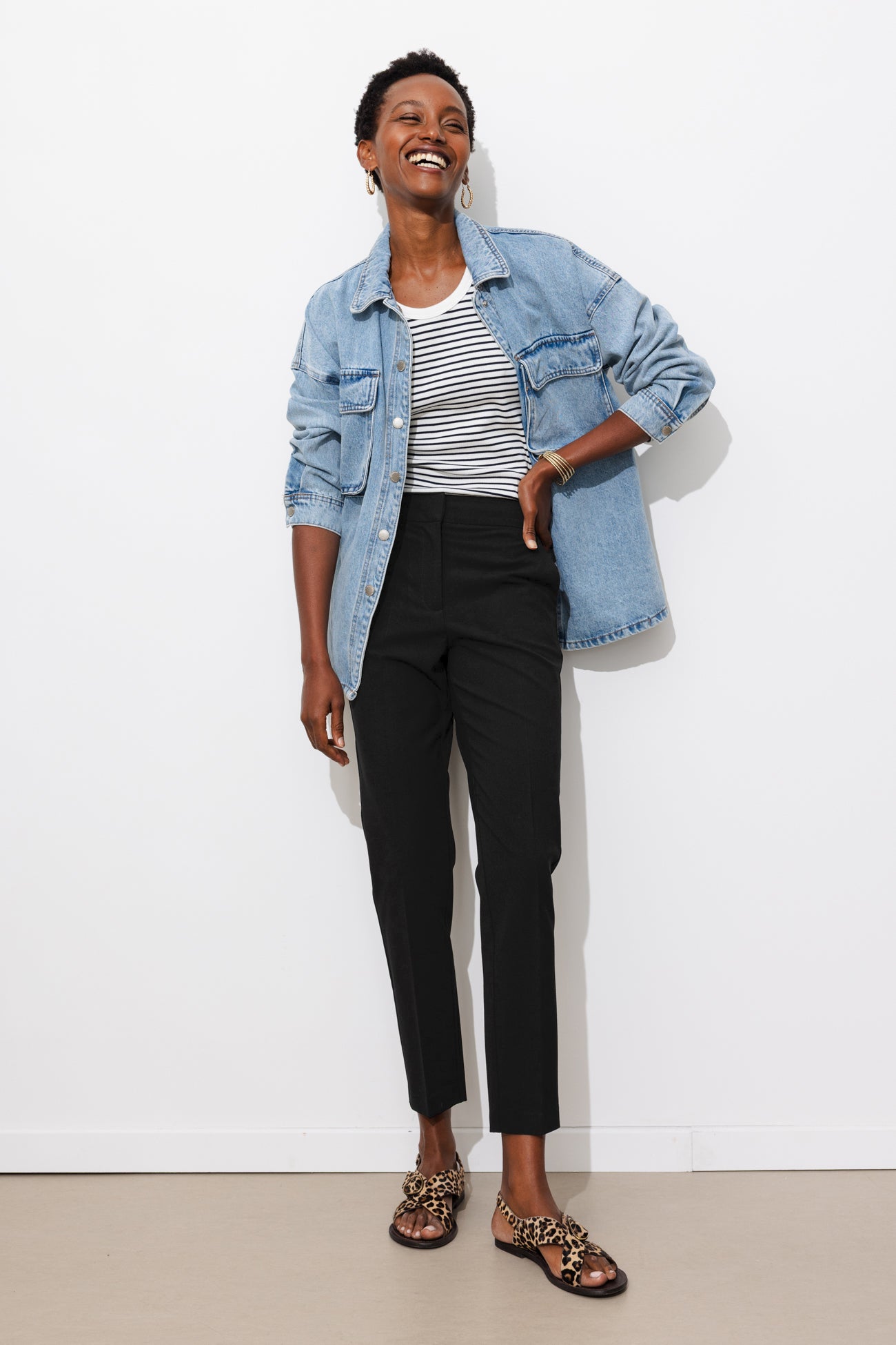 Pantalon cigarette Femme - Noir