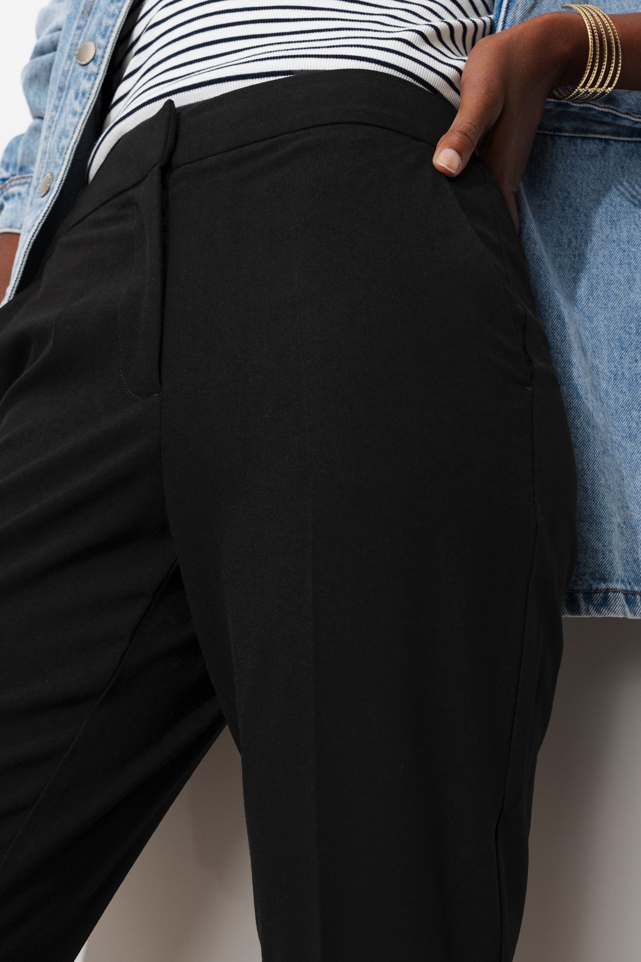 Pantalon cigarette Femme - Noir – Image 4