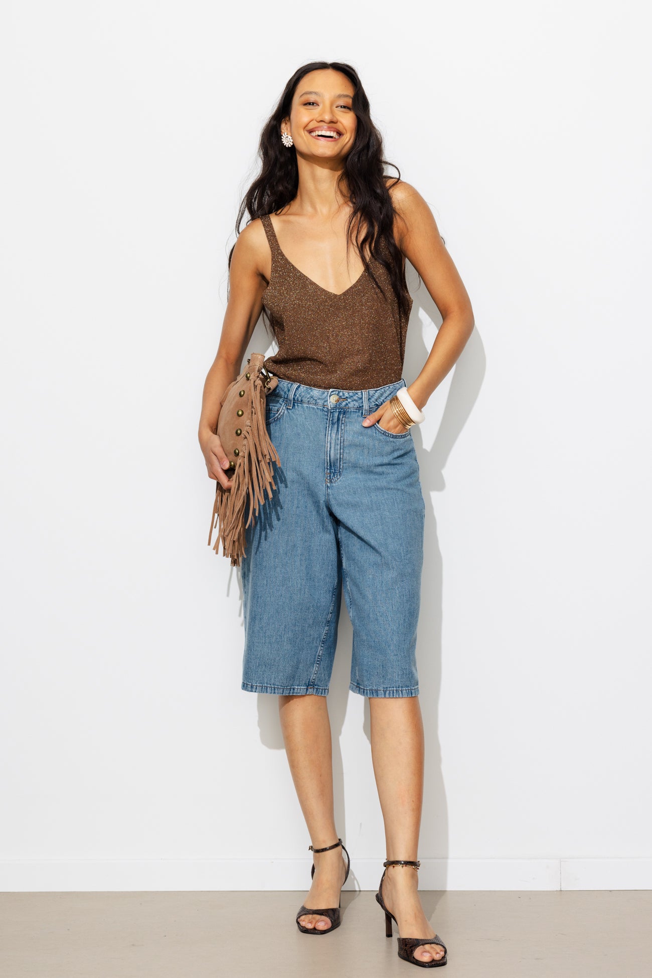 Bermuda en jean light Femme – Jean moyen