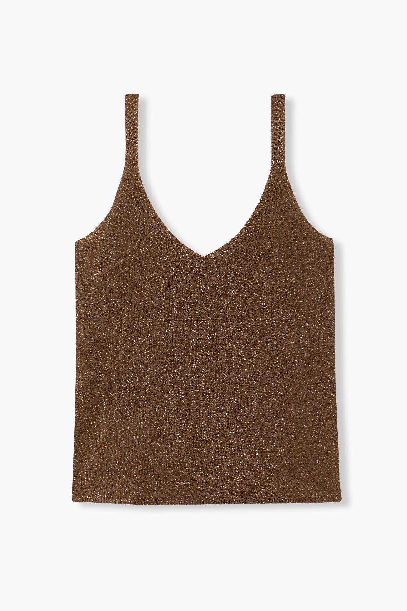 Pull-débardeur pailleté Femme - Marron – Image 5