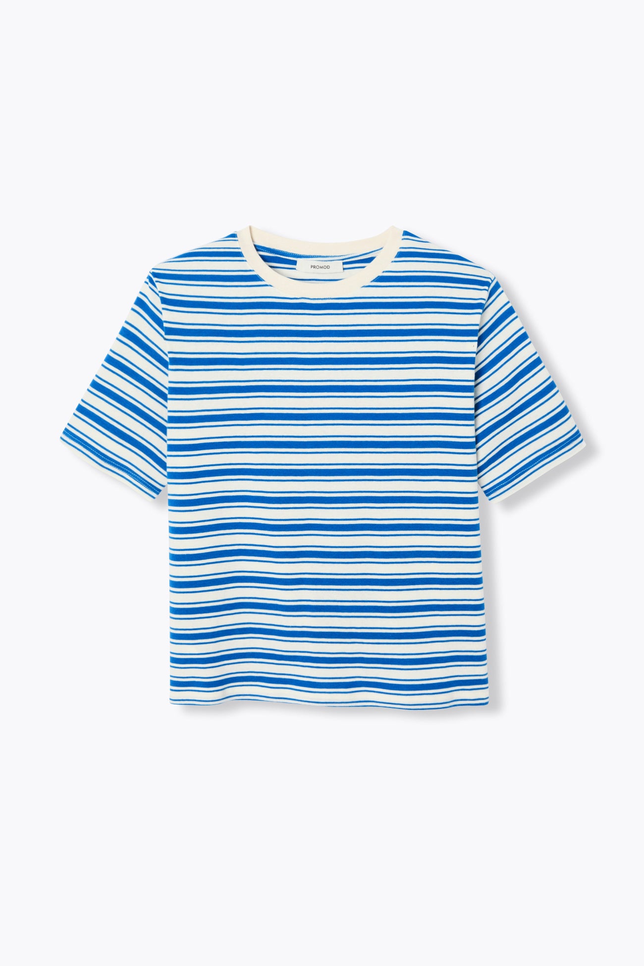 T-shirt rayé en jersey Femme - Rayé bleu – Image 5