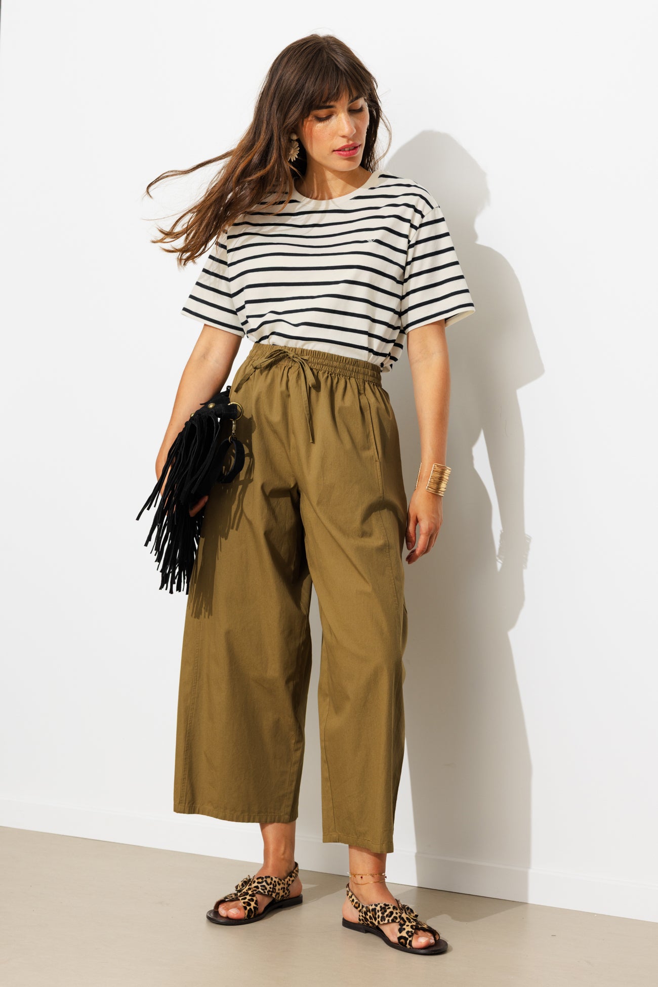 T-shirt marinière Femme - Rayé marine – Image 2