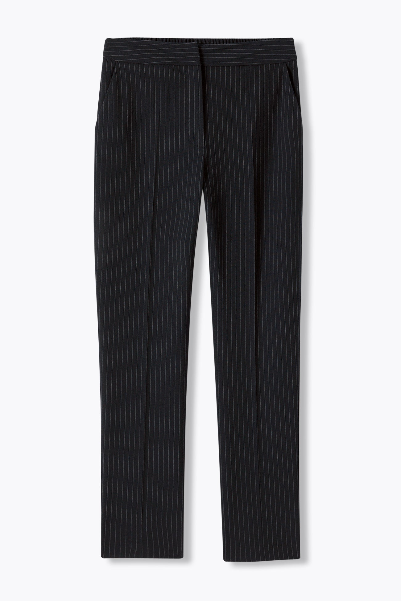 Pantalon cigarette Femme – Rayé marine