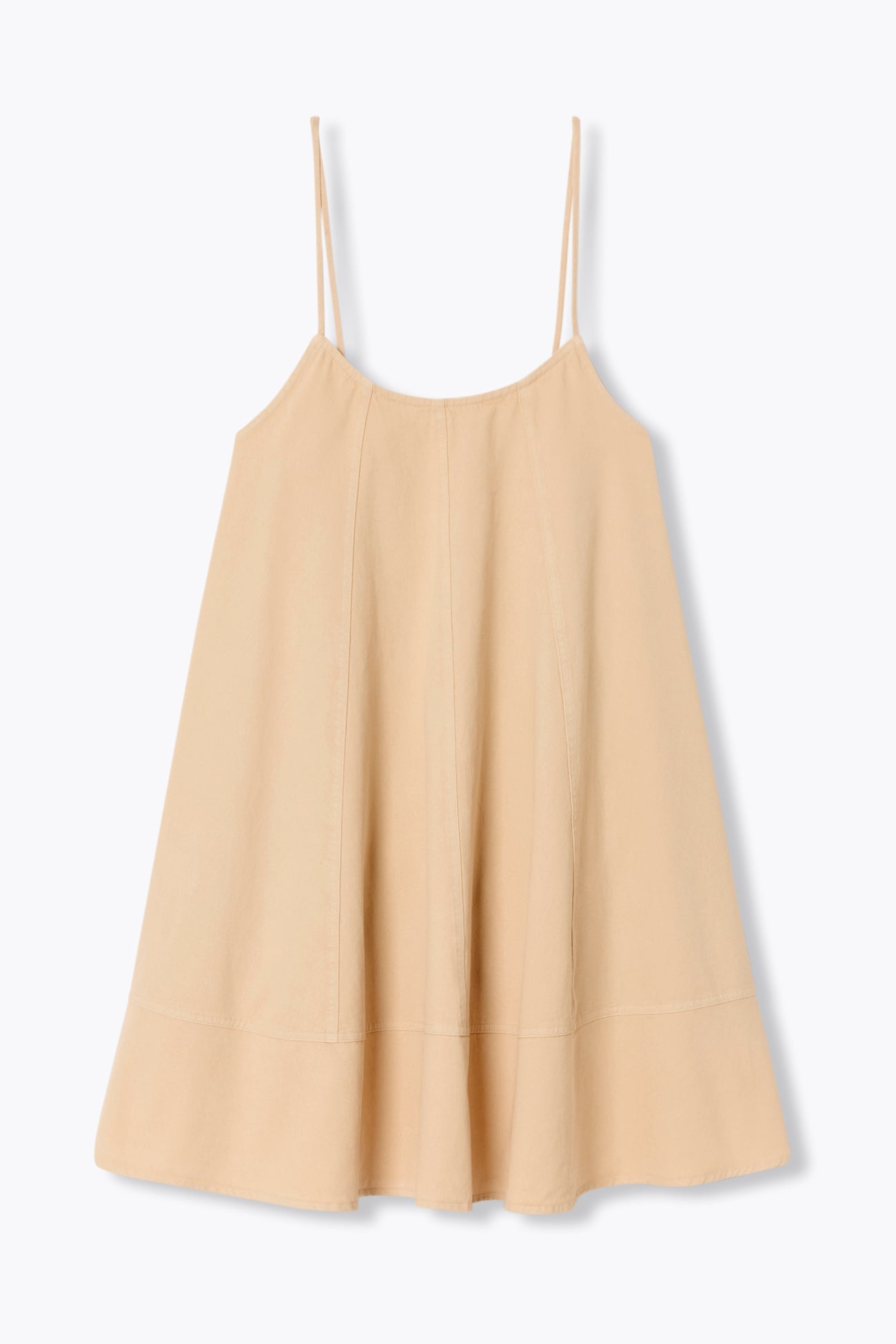 Robe courte à fines bretelles - Ecru – Image 5