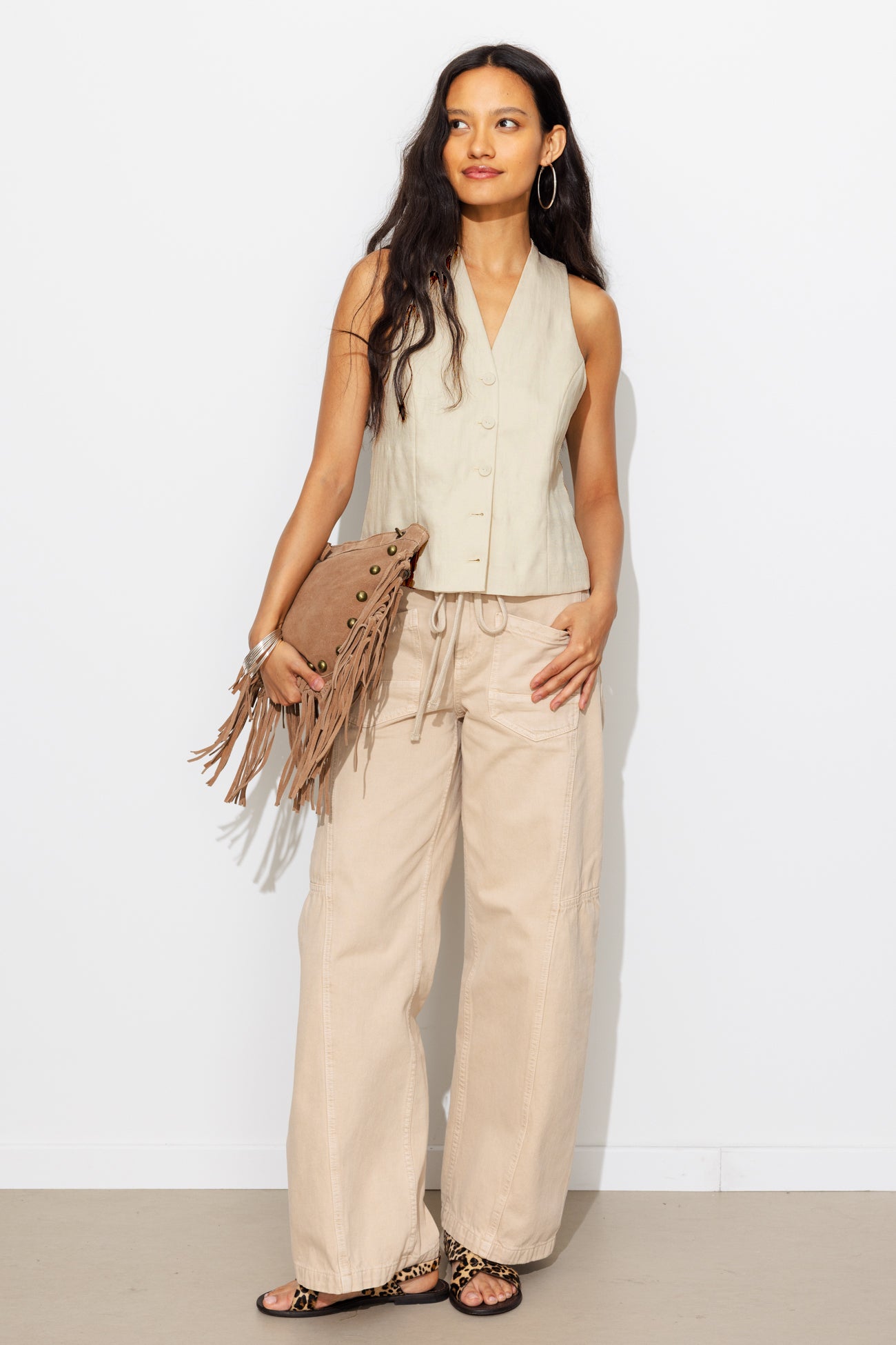 Veston uni femme - Ecru – Image 4