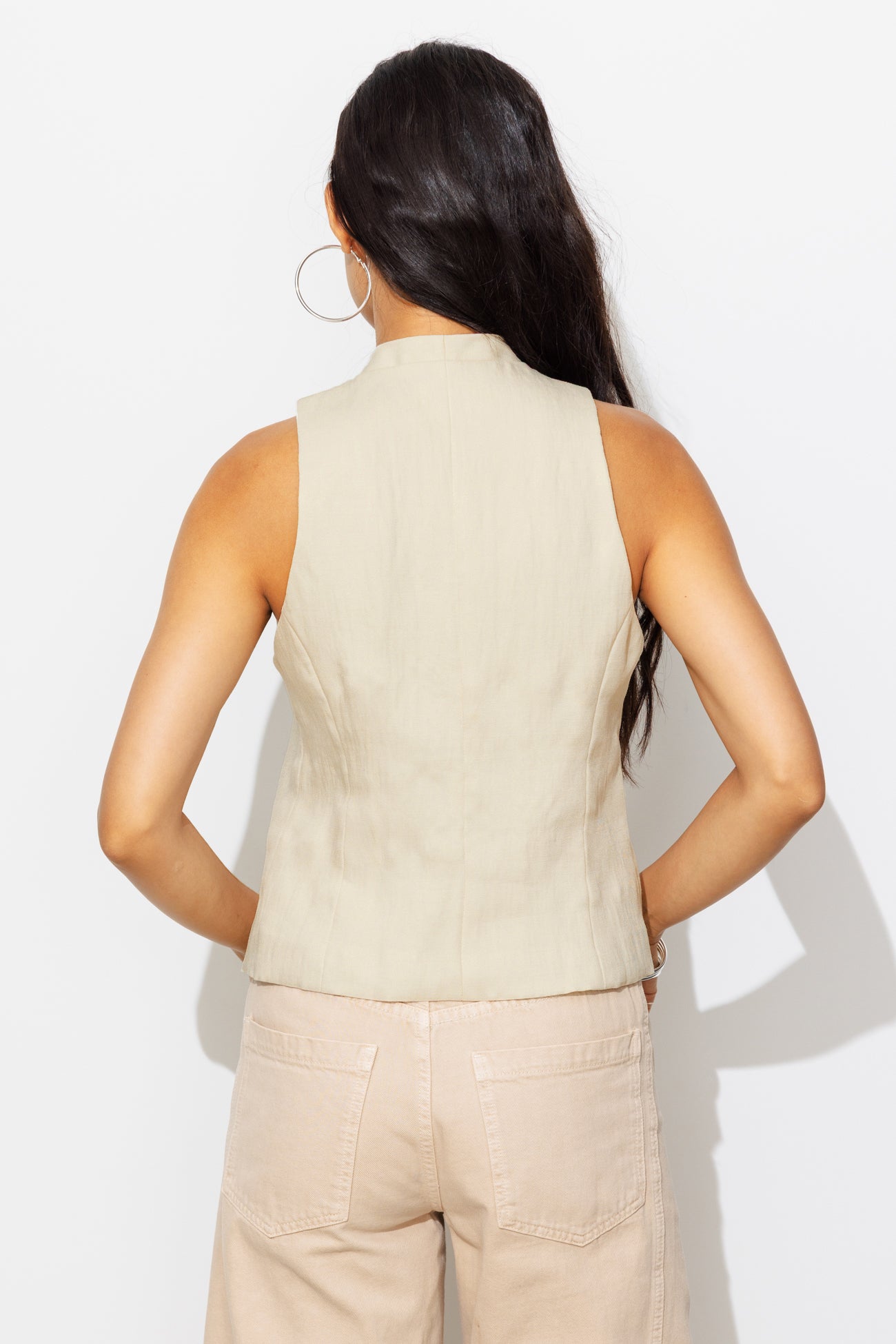 Veston uni femme - Ecru – Image 5