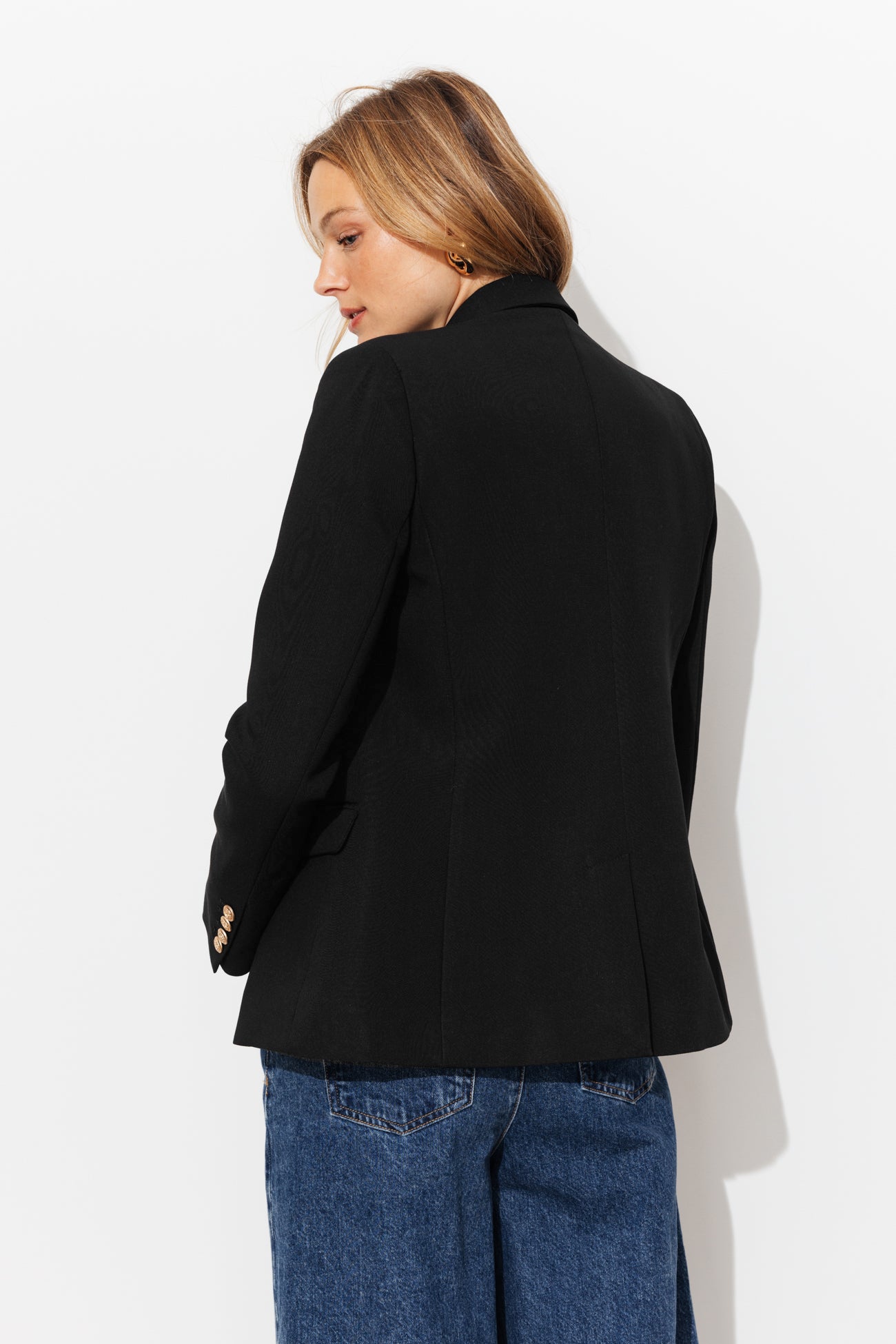 Veste blazer croisé Femme - Noir – Image 3