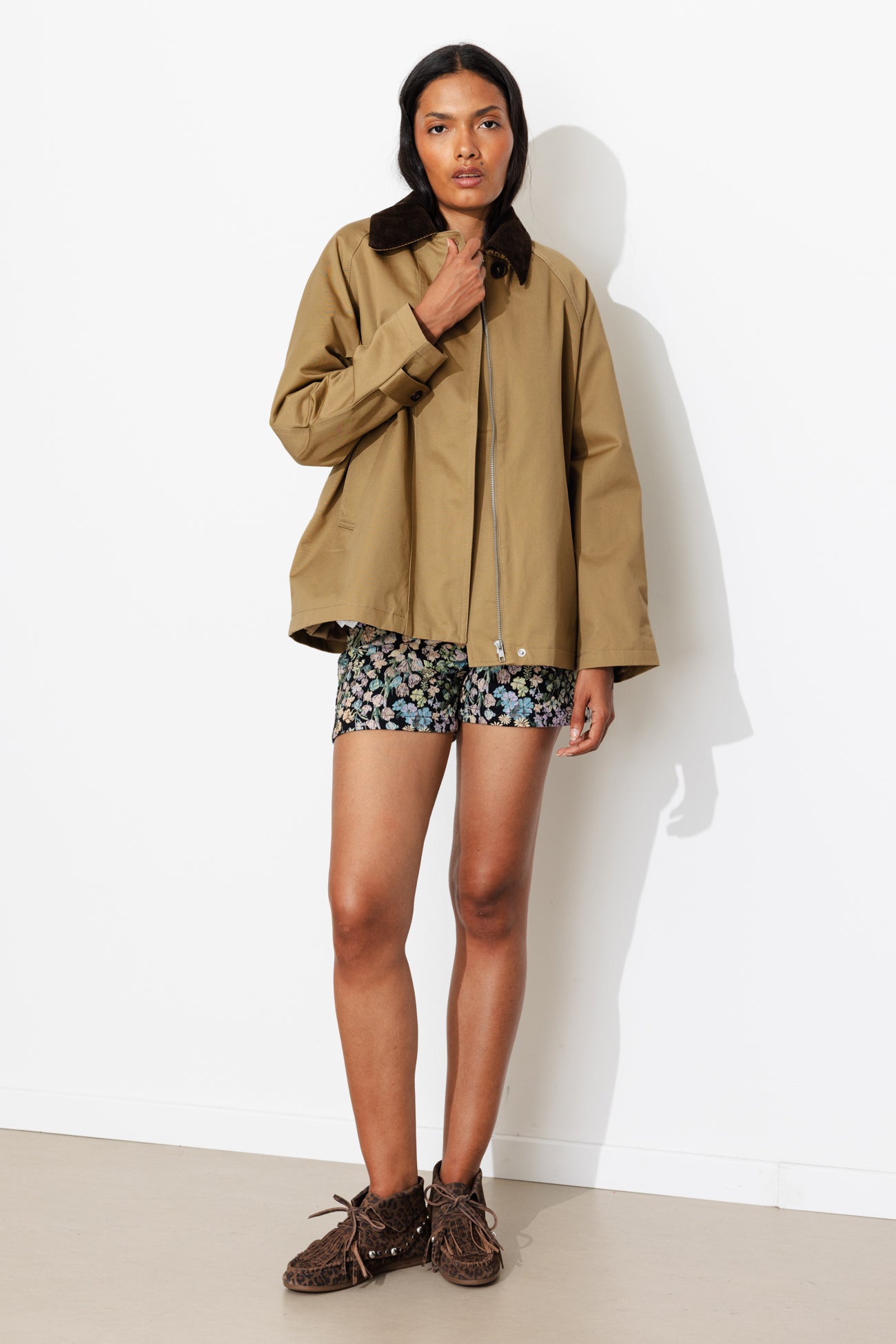 Veste barn jacket Femme - Camel – Image 4