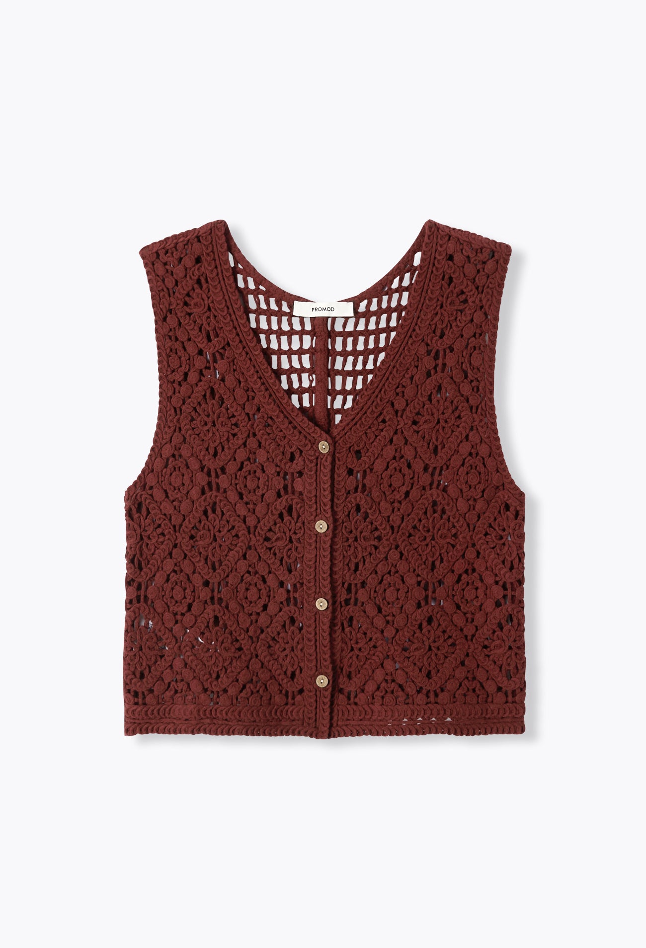 Boléro au crochet Femme - Terre de sienne – Image 5