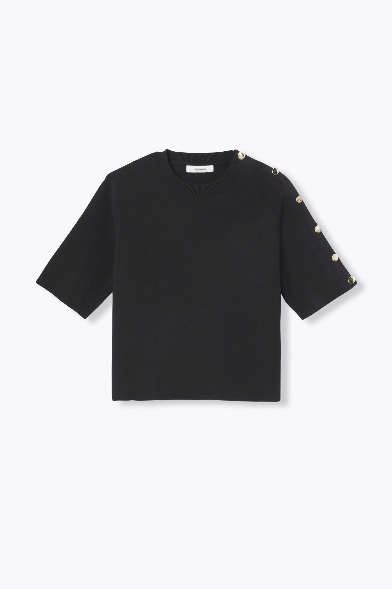 Pull manches courtes Femme - Noir – Image 5