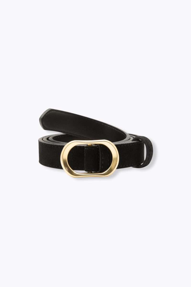 Ceinture en cuir Femme - Noir