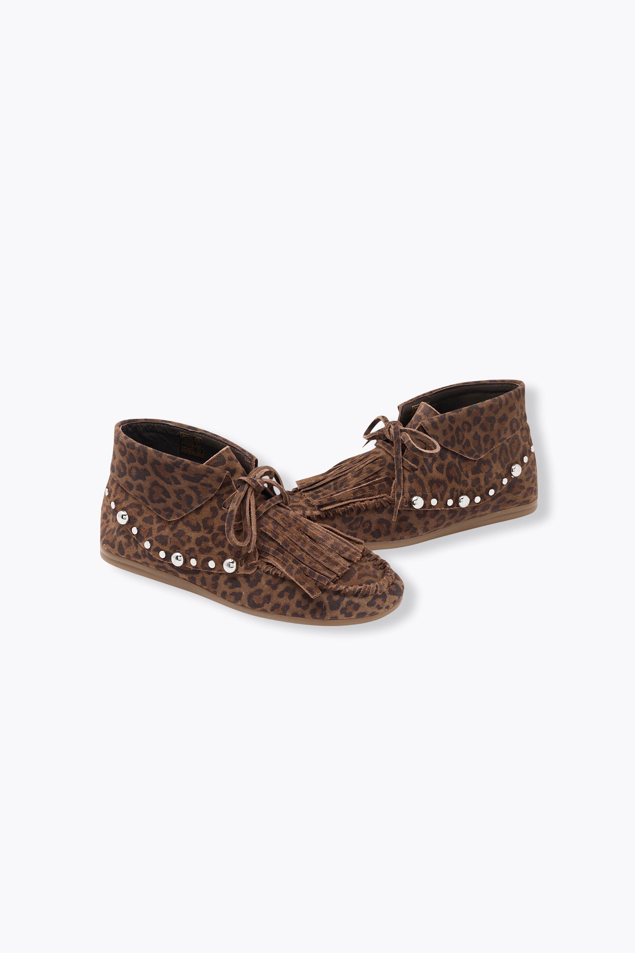 Bottines léopard en cuir Femme - Marron – Image 4
