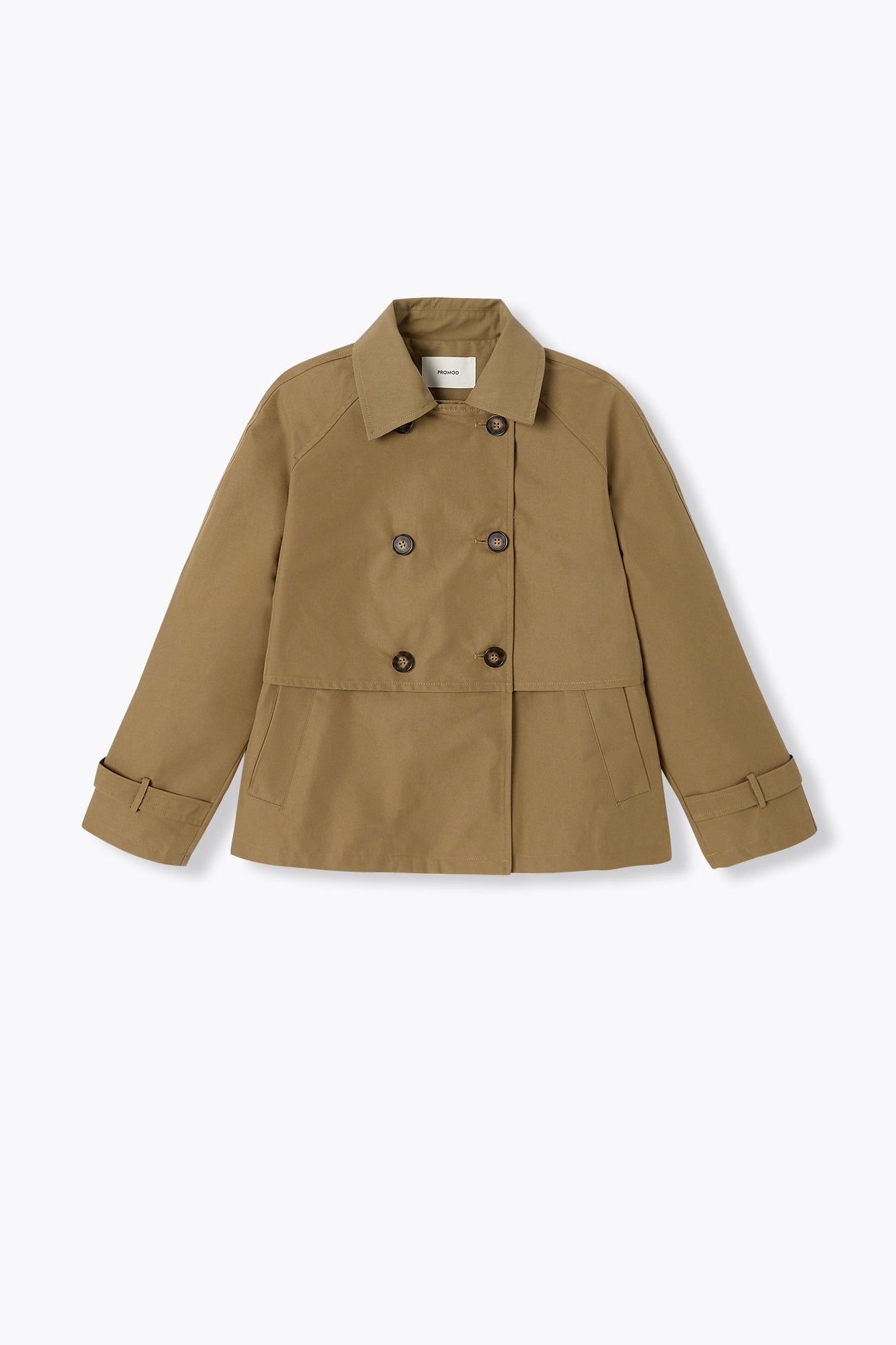Veste courte boutonnée - Beige – Image 5